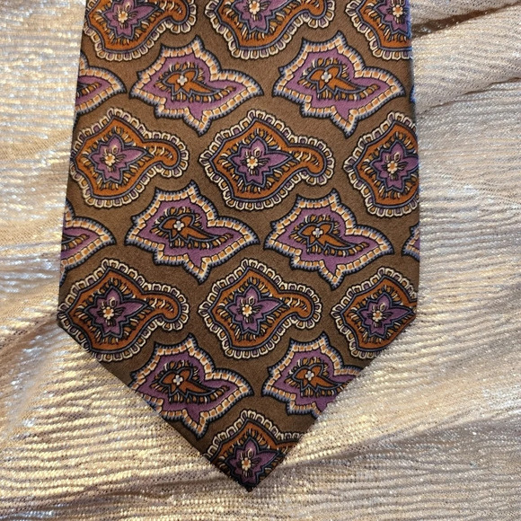 100% silk tie-Geoffrey Beene - Picture 3 of 7